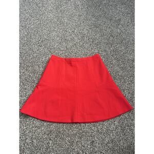 J. Crew Womens Orange Fit And Flare Mini Skirt Size 2